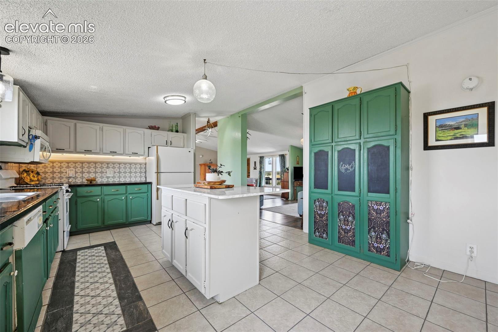 Large Eat In Kitchen with Pantry Cabinet