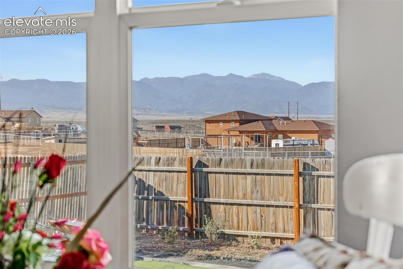 Enjoy the mountain view as you sip your morning coffee. 