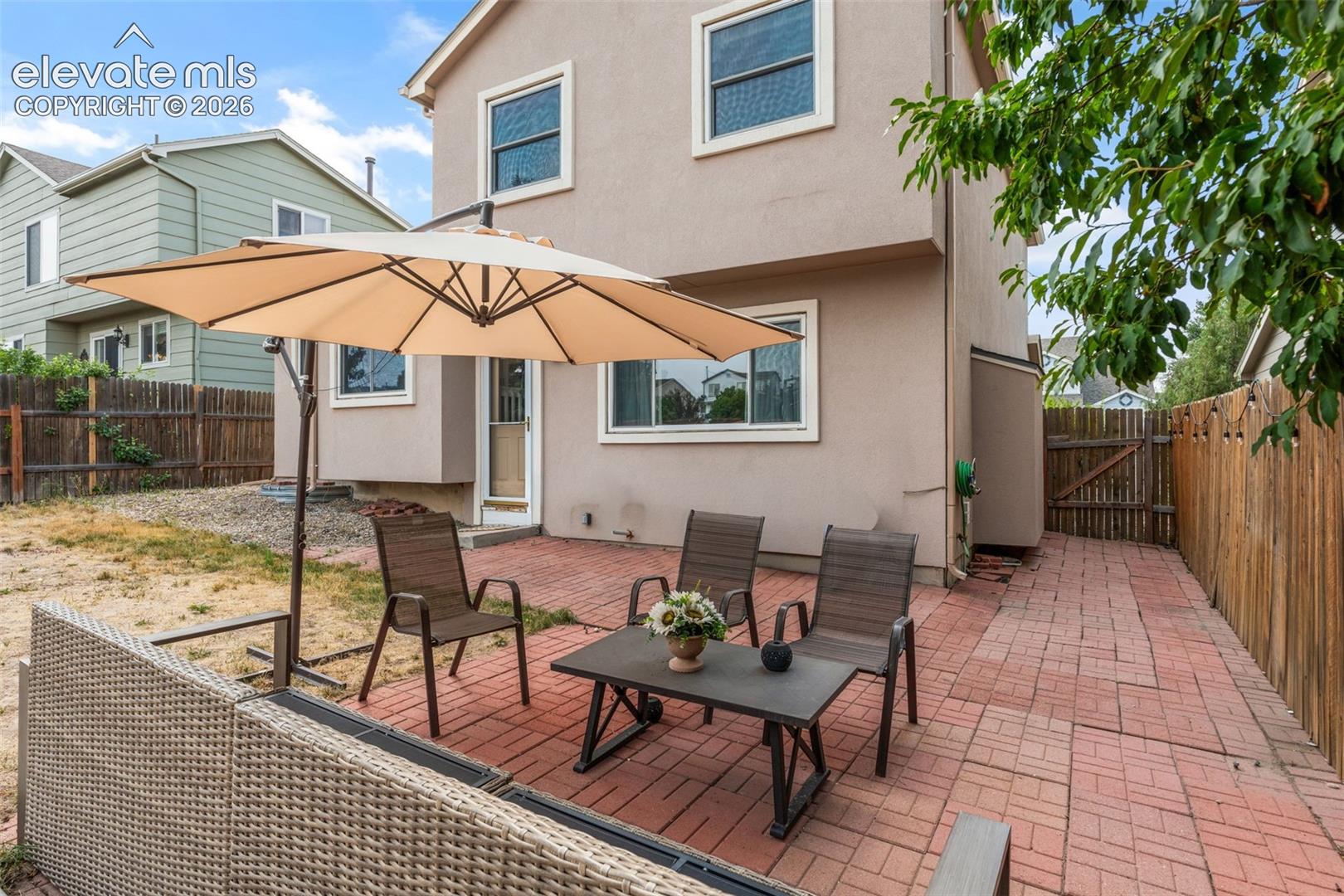 Perfect patio area