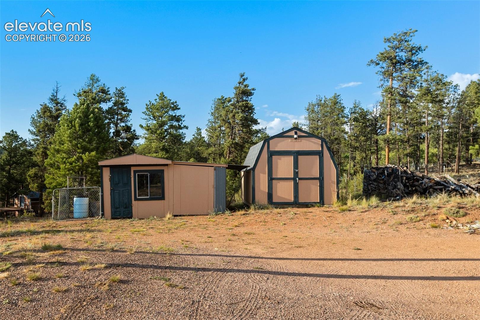 Chicken coop and shed