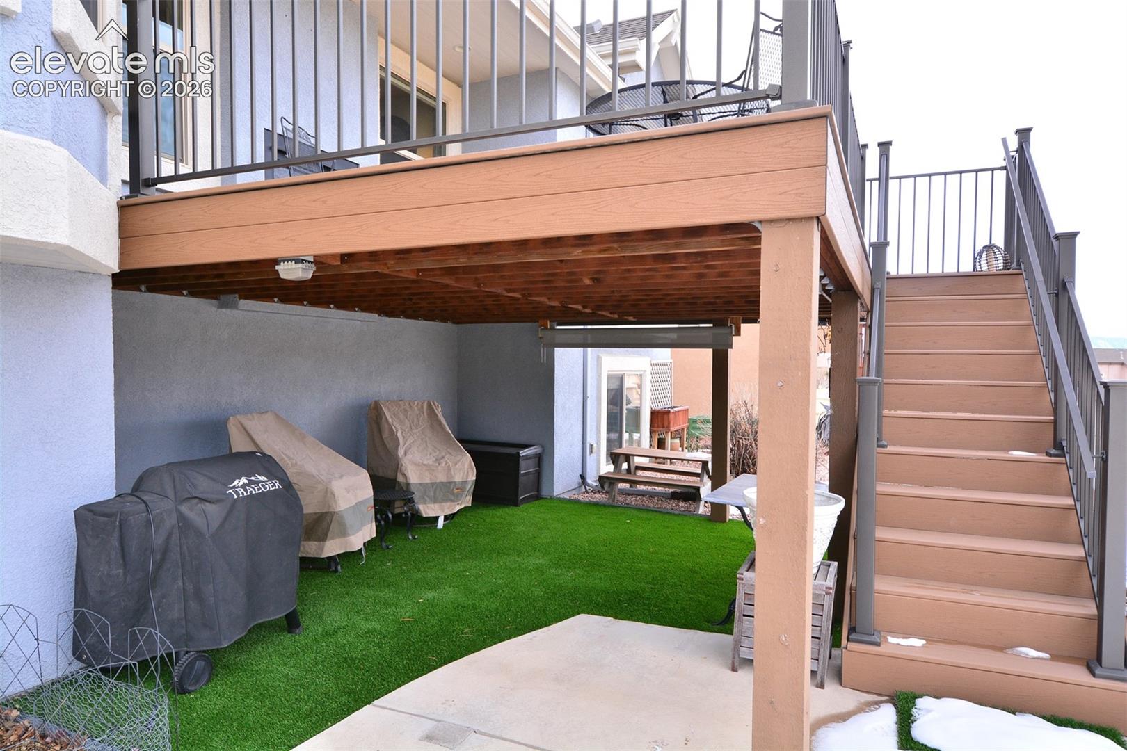 Back of home deck