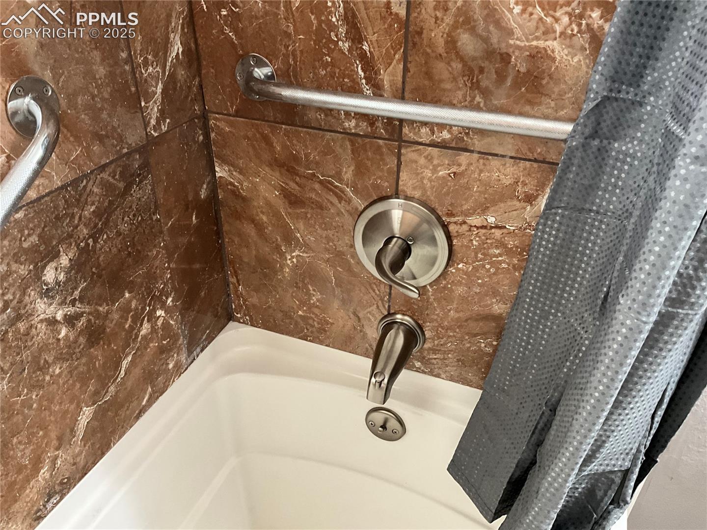 Bathroom view of a tub to relax in