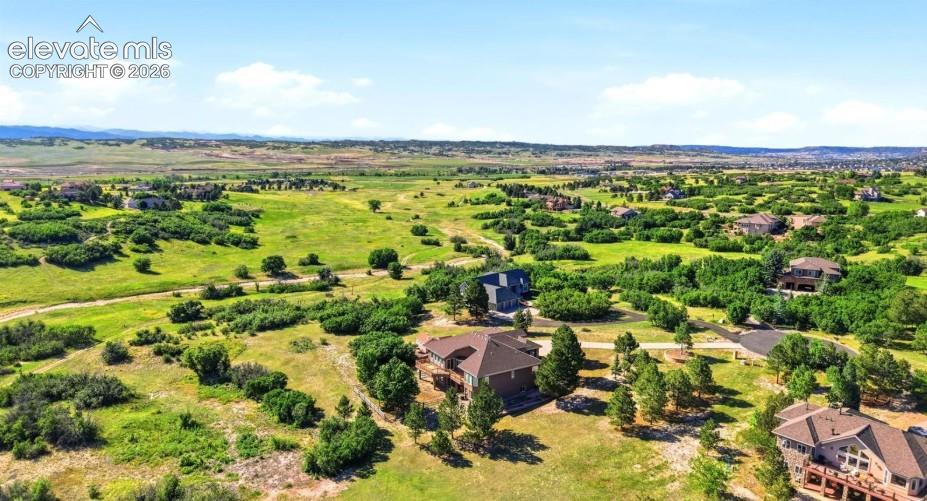 Expansive natural landscape with scattered residential properties