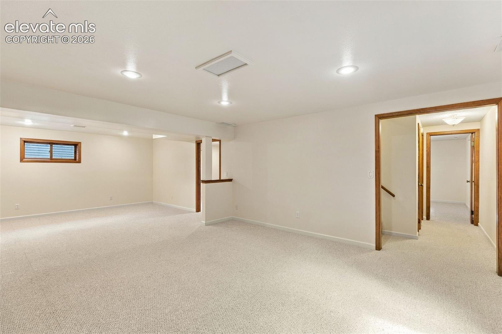Basement rec room.