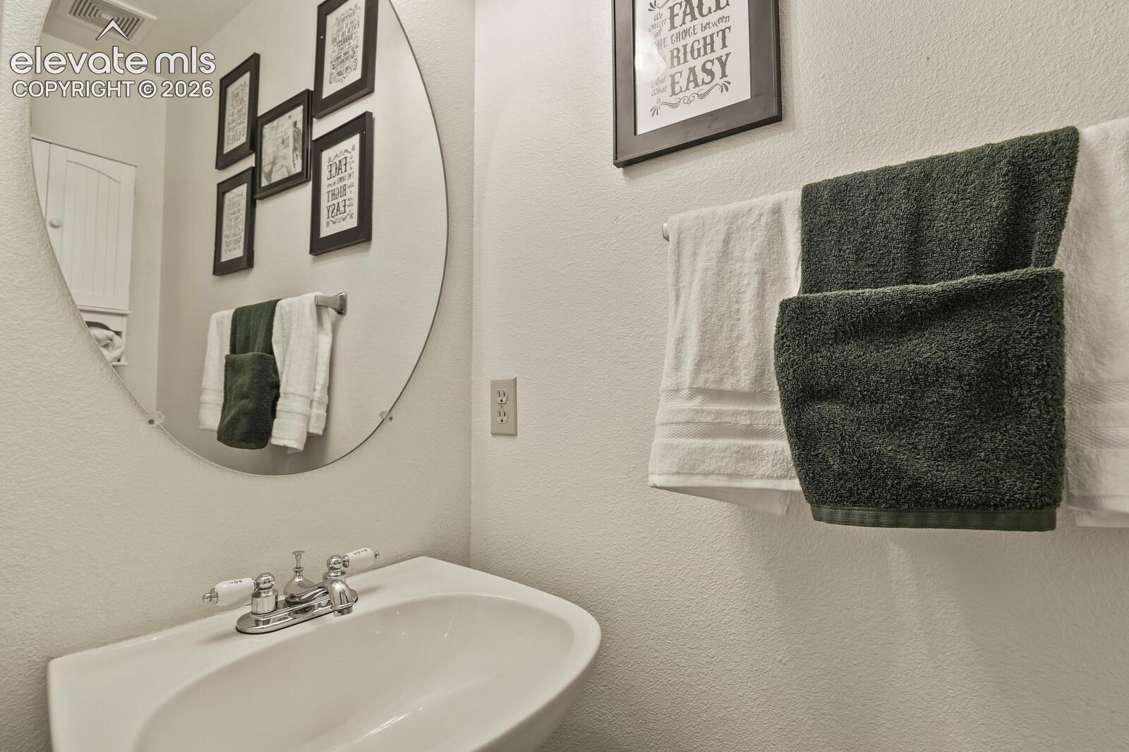 Half bath on the main level.