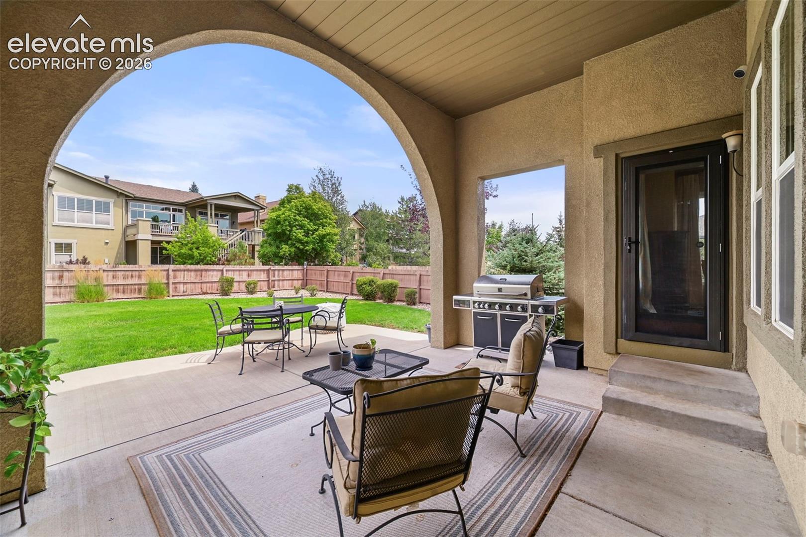 Covered patio