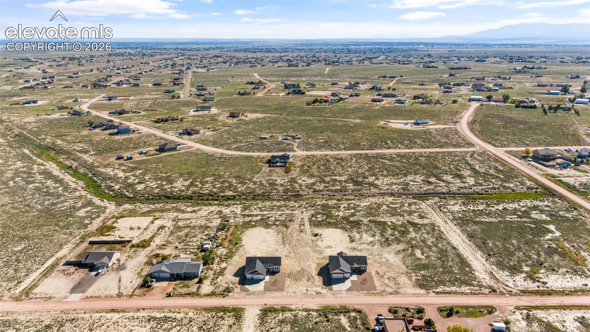 Expansive residential area featuring established homes and new construction