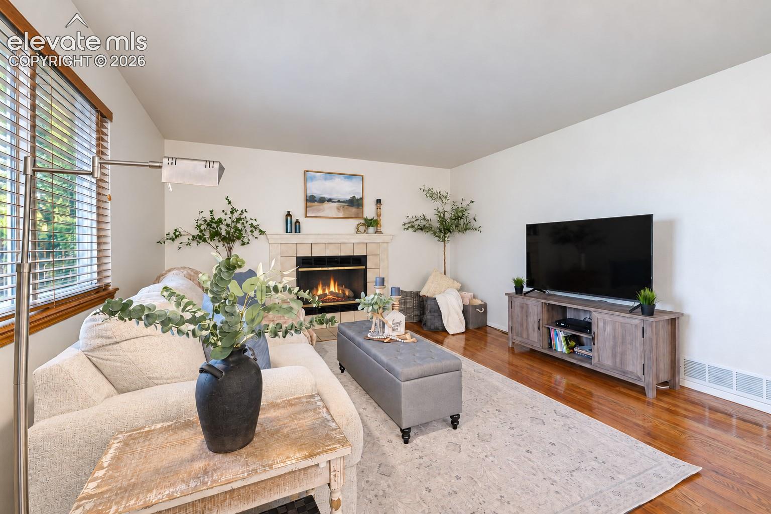 One of three living spaces for everyday living or entertaining family and friends. 