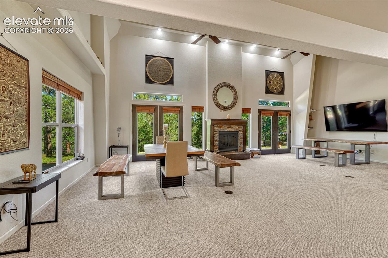 Multiple options in this living/dining open area that walks out to future patio/deck