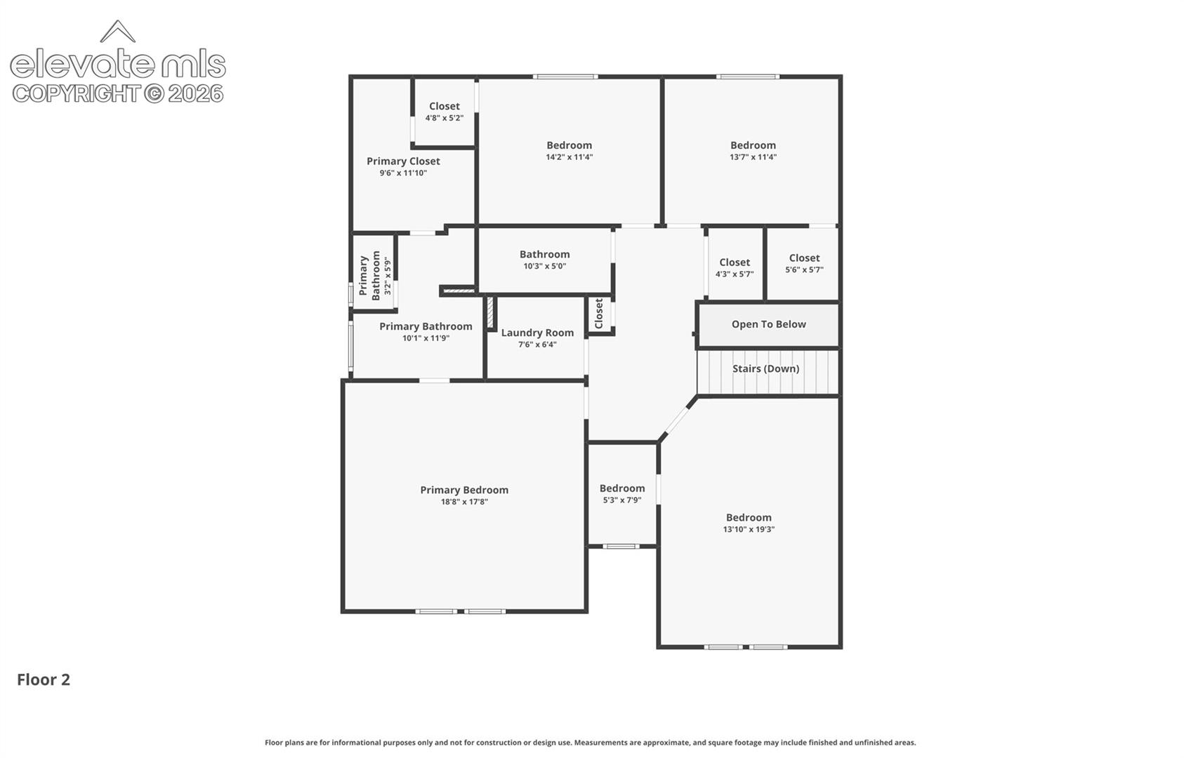 Upper Level Floor plan