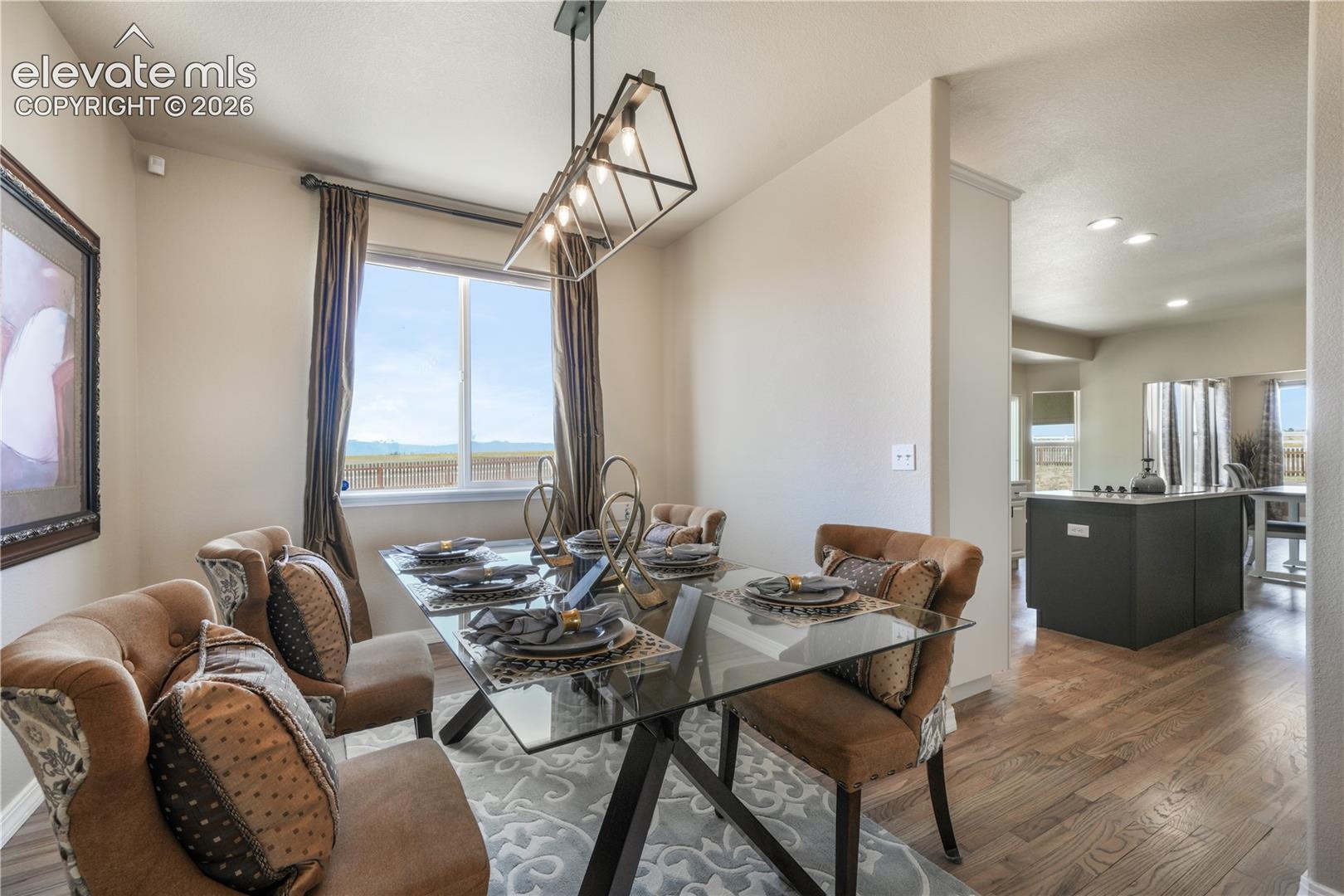 Formal Dining Room with View