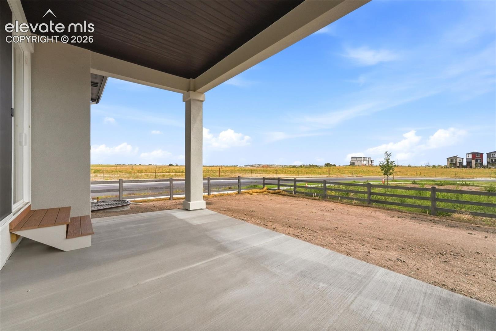 Patio View of Park and Open Space
