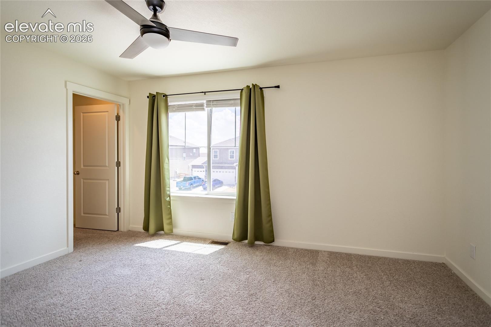 Bedroom 3 on the upper level has beautiful mountain views!