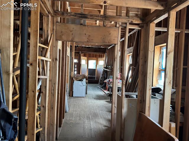 Misc room featuring hardwood / wood-style floors