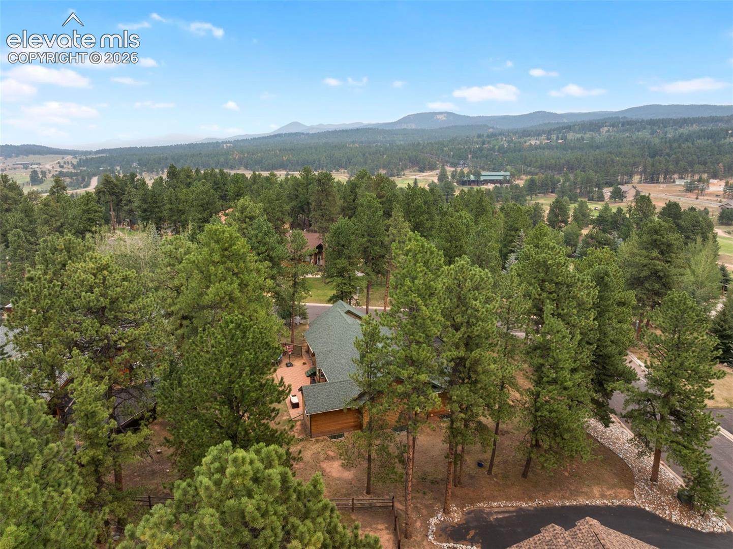 Woodland Park with view of Shining Mountain Golf Course 
