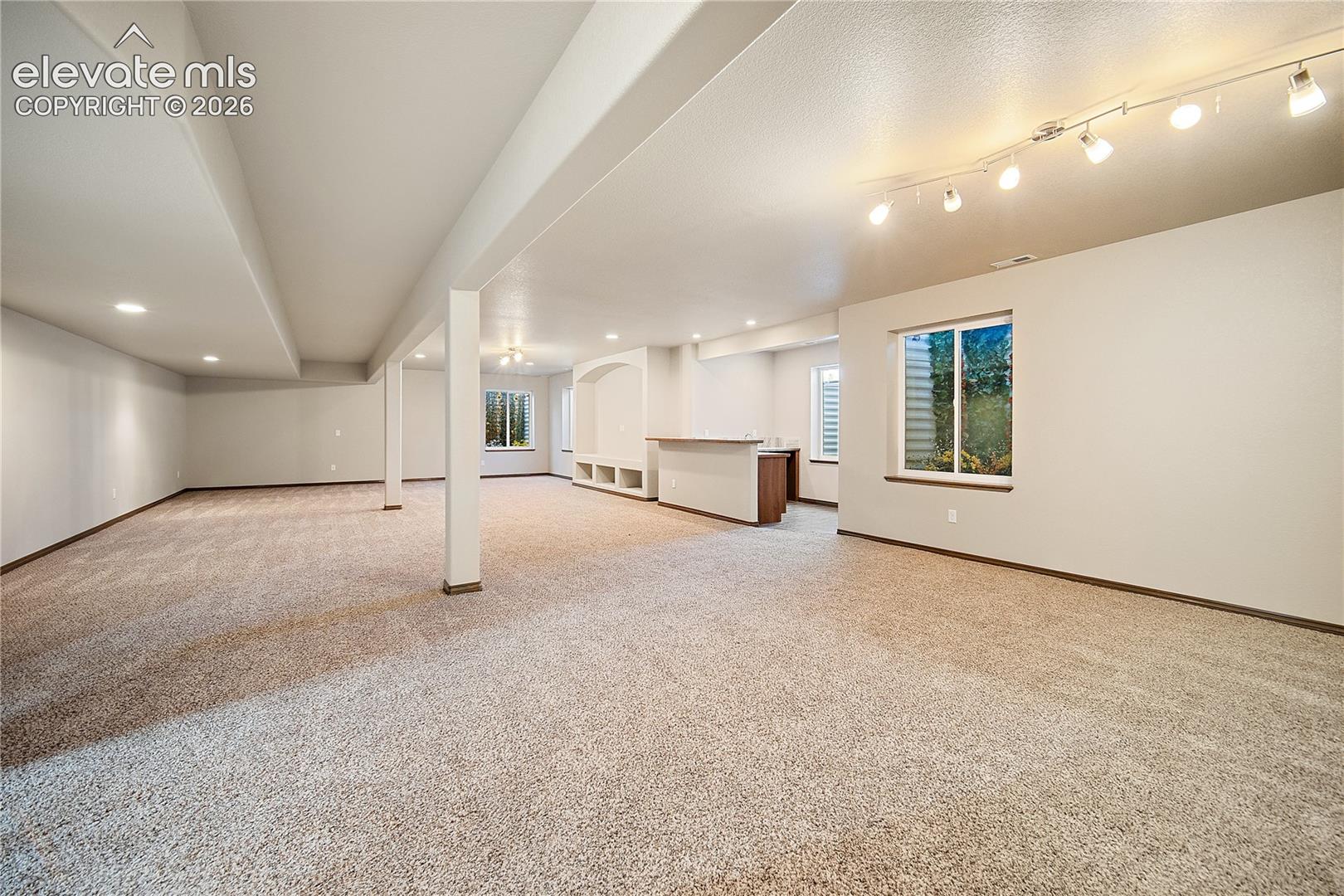 Finished basement with endless possibilities. 