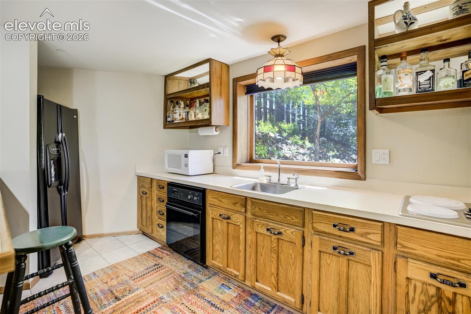Wet bar in Family Room.