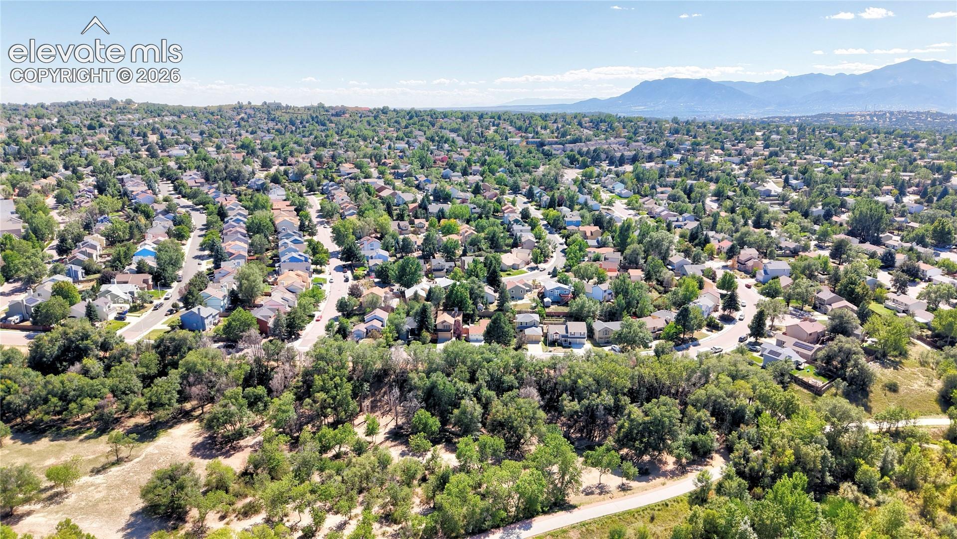 Aerial View of Neighborhood and surrounding area