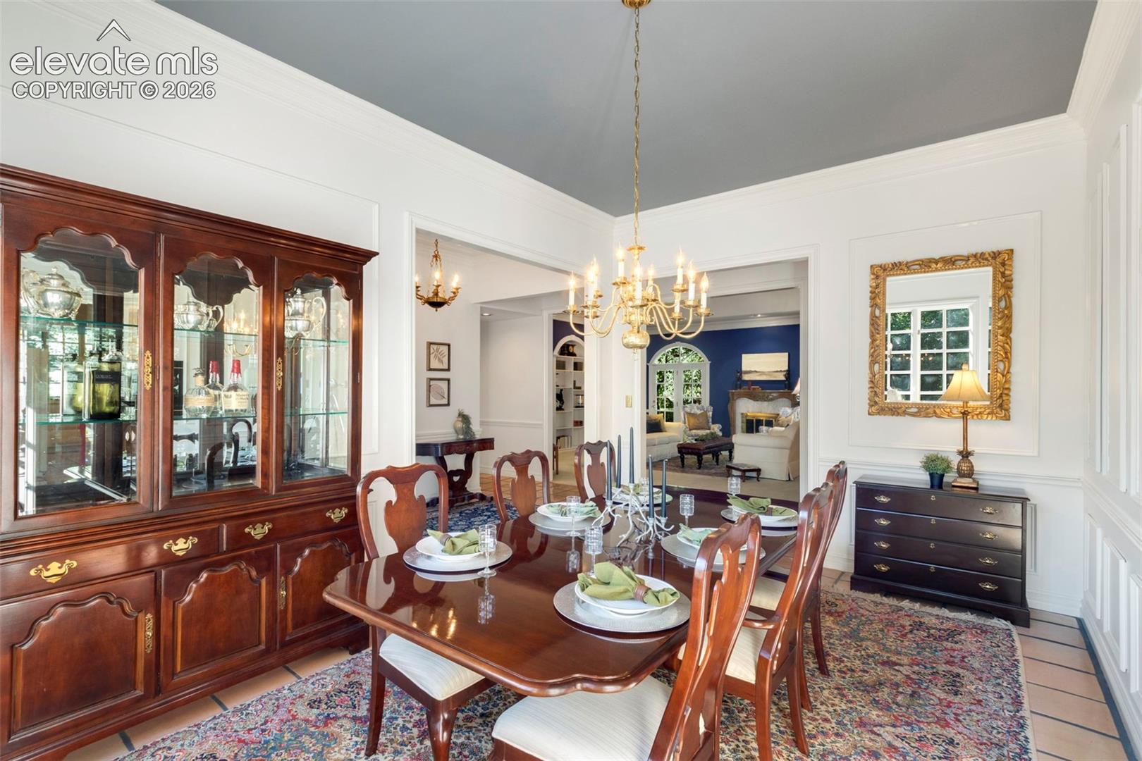 Formal separate dining room open to the main hallway and living room