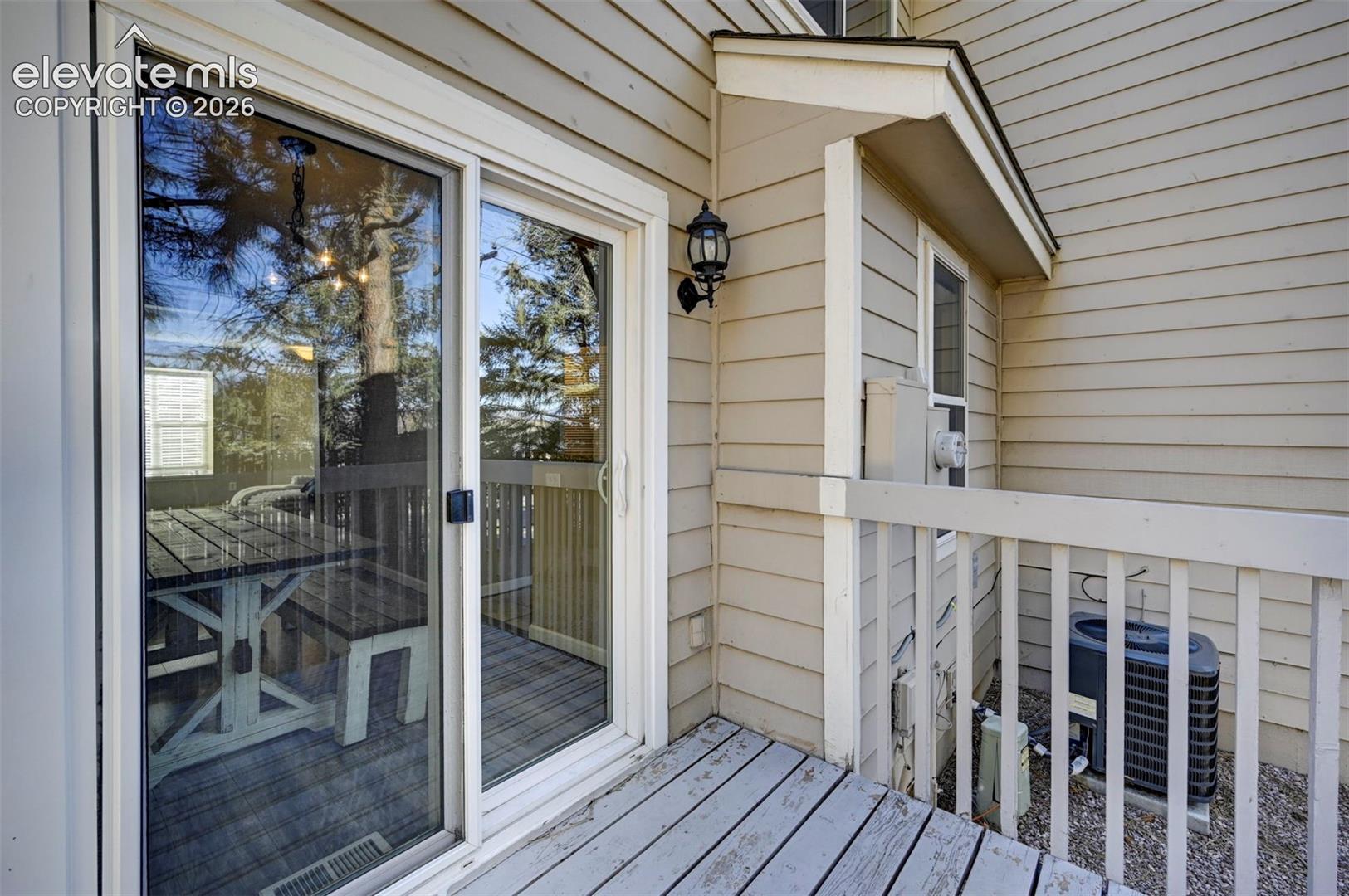 View into the Dining Area from the deck.