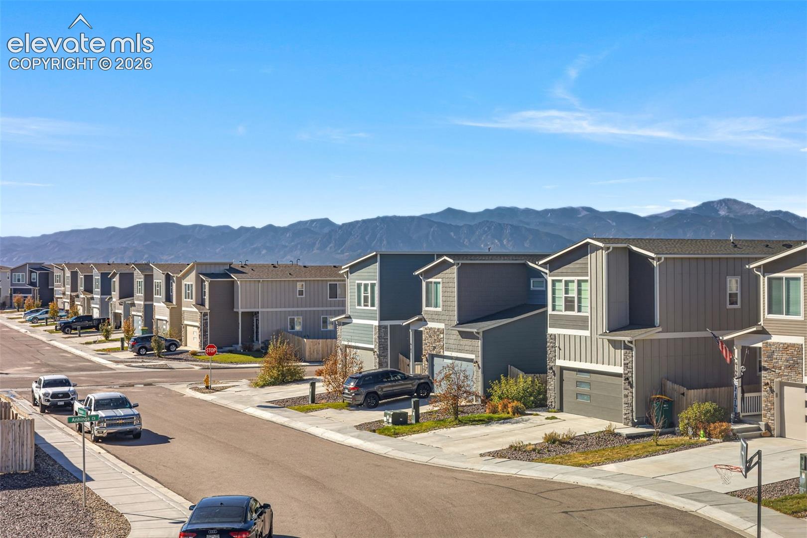 Pikes Peak and Front Range mountain views.