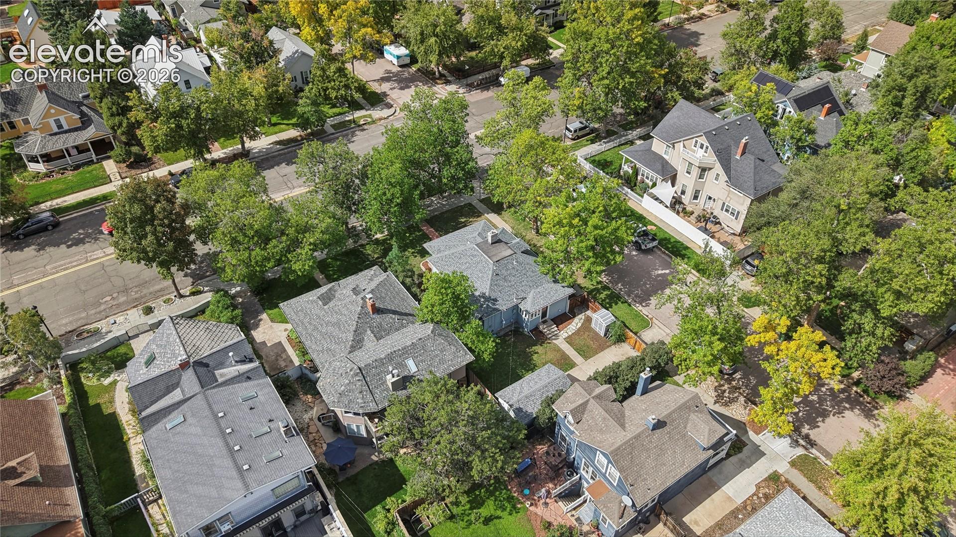 Aerial View of Back Yard