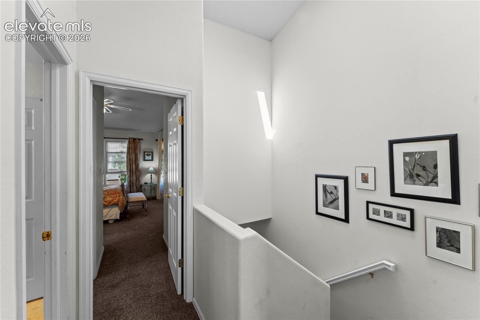 White painted walls and trim throughout