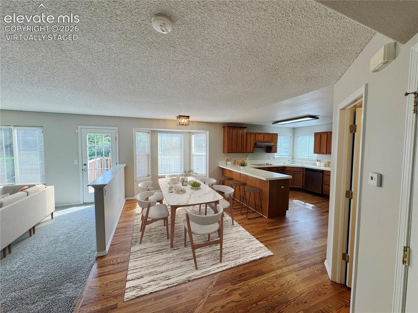 Dining room - virtually staged