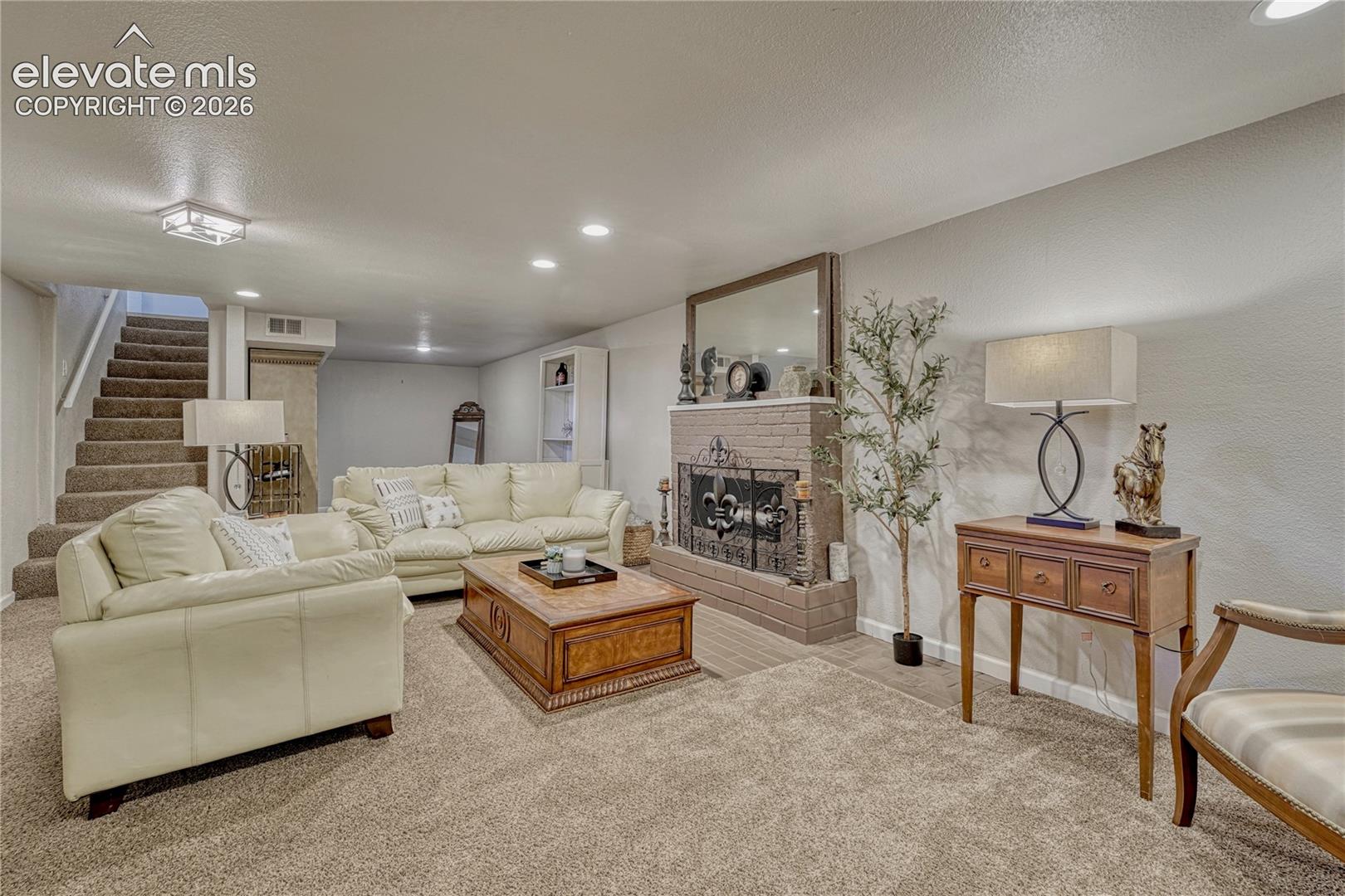 Basement living room