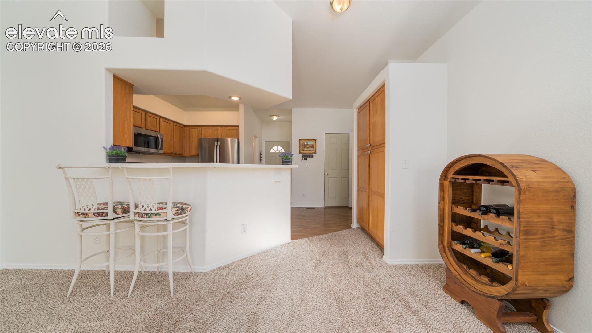 Dining and kitchen