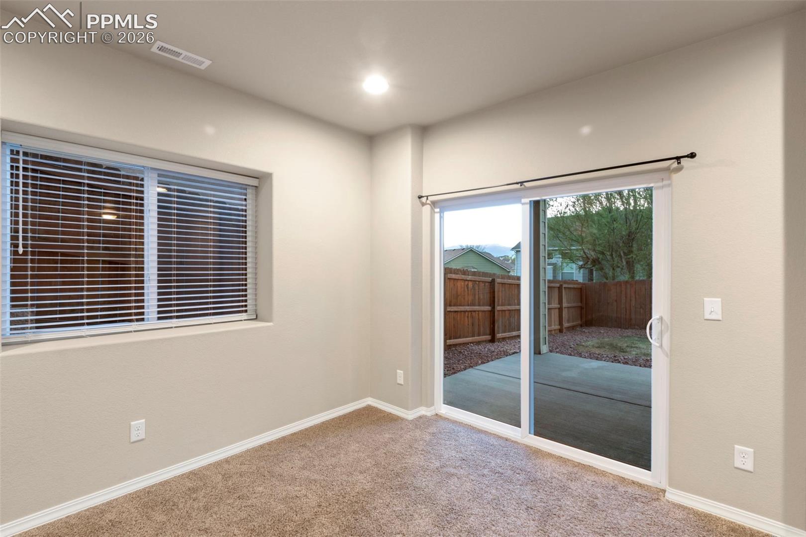 Great walkout to another covered patio!