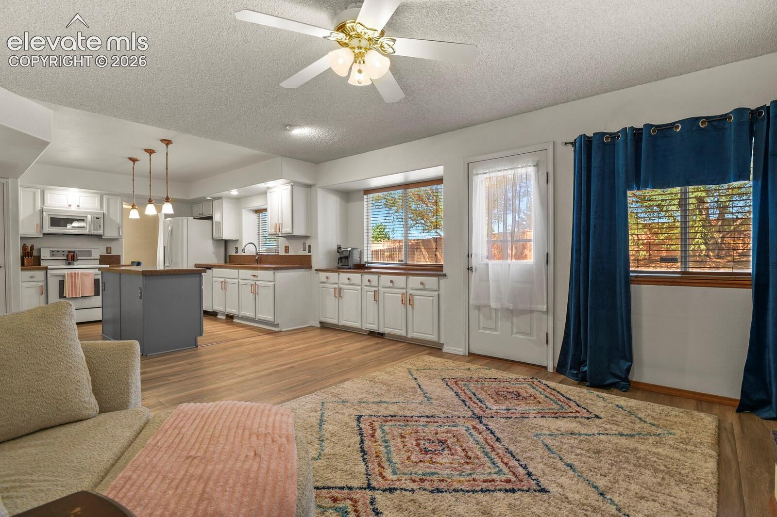Far corner of Family Room looking towards kitchen.