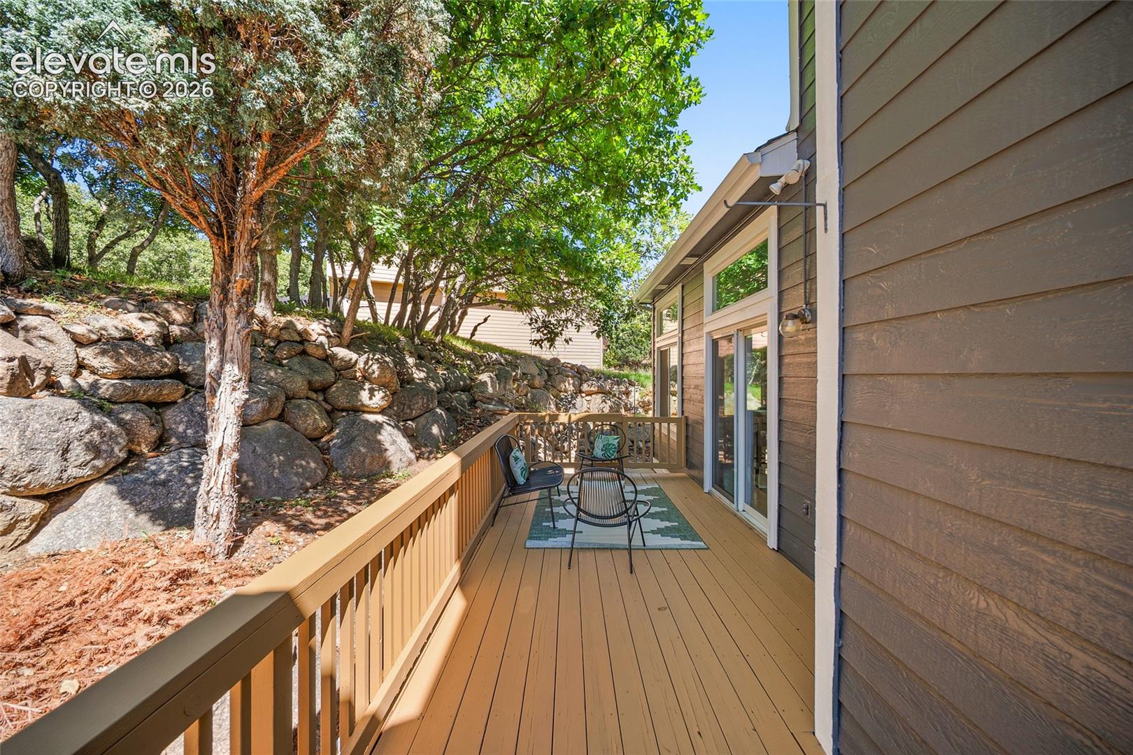 Newly stained Deck