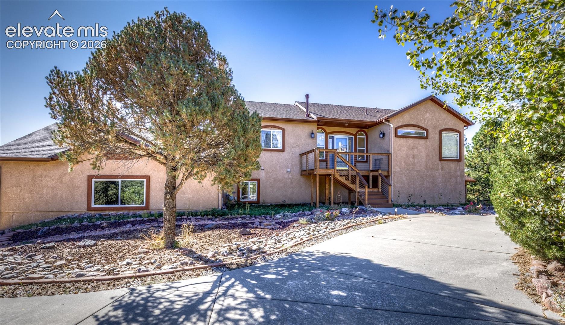 Your Private Mountain Retreat Awaits in Turkey Canon Ranch!Discover the perfect blend of privacy, luxury, and mountain living in this beautiful 3-bedroom, 3-bathroom home nestled on 5 acres in the coveted Pinons of Turkey Canon Ranch. Surrounded by breathtaking natural beauty and abundant wildlife, this exceptional property offers peaceful seclusion, views, and thoughtfully curated upgrades throughout. The sun-filled, open-concept main level welcomes you with picturesque views of the lush surroundings from nearly every window. Designed for both everyday living and effortless entertaining, the beautifully remodeled chef’s kitchen is truly the heart of the home. Highlights include an oversized island with a pot filler, stylish two-tone cabinetry, under-cabinet lighting, a walk-in pantry, and newer refrigerator, microwave, and double oven. The spacious dining area easily accommodates large gatherings, while the inviting living room features vaulted ceilings and a cozy wood-burning fireplace. A generous guest bedroom and full bathroom complete the main level. Upstairs, retreat to the fully renovated primary suite, where a balcony showcases amazing views and overlooks your private lot. The luxurious en-suite bathroom feels like a personal spa, featuring a double vanity, soaking tub, separate shower, electric fireplace, and a walk-in closet with custom organizers. Fresh paint and new flooring elevate the entire upper level ~ the laundry area offers a sink and abundant storage, and the charming sitting nook between the two bedrooms provides a peaceful quiet spot to enjoy a good book. A rare and generously sized second en-suite bedroom provides exceptional flexibility and privacy for guests or family. The main entrance off of the circular driveway is complemented by a newly rebuilt deck and private balcony, finished with durable Trex decking. Additional features include a two-car attached garage, carport, storage shed, and a large, separate parking area with plenty of room for vehicles, recreational equipment, and all your outdoor toys. A new roof and radon mitigation system were installed in 2023. Beyond the home, adventure awaits right outside your door! Ride your ATV directly from the property to hundreds of acres of BLM trails or explore nearby hiking routes leading to the spectacular Monkey Falls, where you can enjoy the beauty of nature and trout fishing. Combining a coveted private setting, spacious living areas, luxurious updates, and direct access to outdoor recreation, this turnkey, beautifully maintained property offers an extraordinary Colorado lifestyle. Whether you're hosting unforgettable gatherings, enjoying quiet mornings on the balcony, or heading out for your next outdoor adventure, you'll find endless reasons to fall in love with this remarkable retreat.  Welcome home to your own private slice of Colorado paradise!