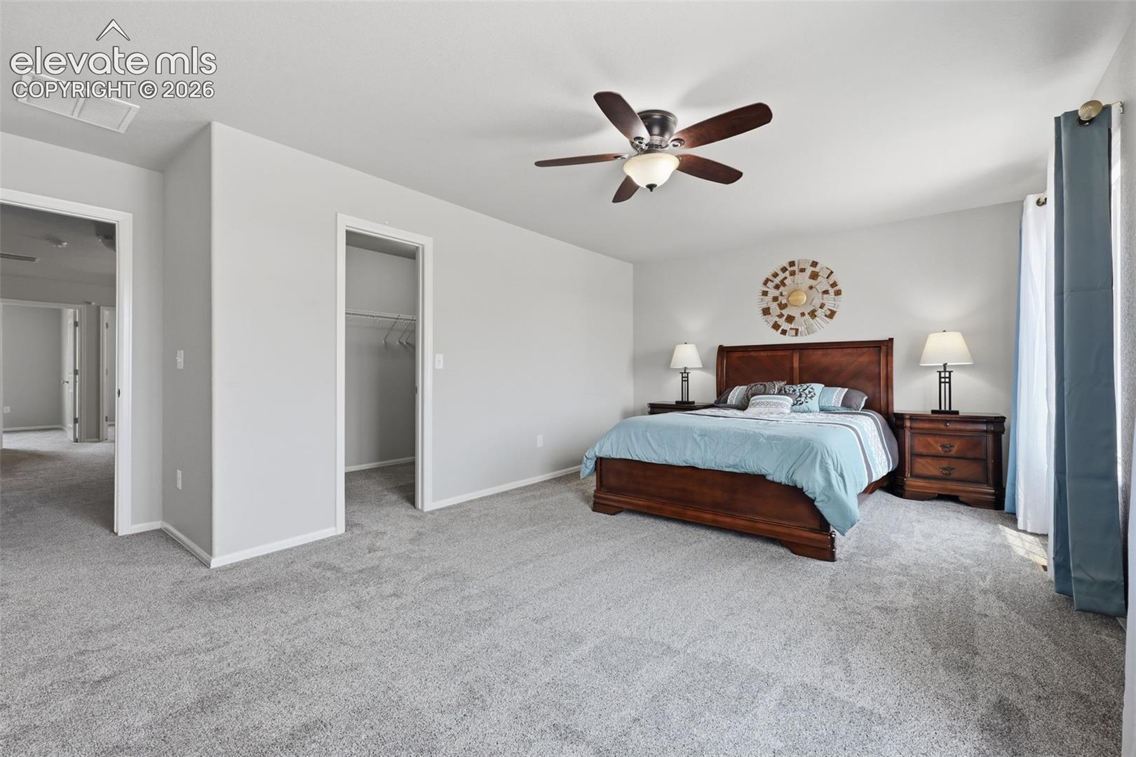 Primary Bedroom with Spacious Walk-in Closet