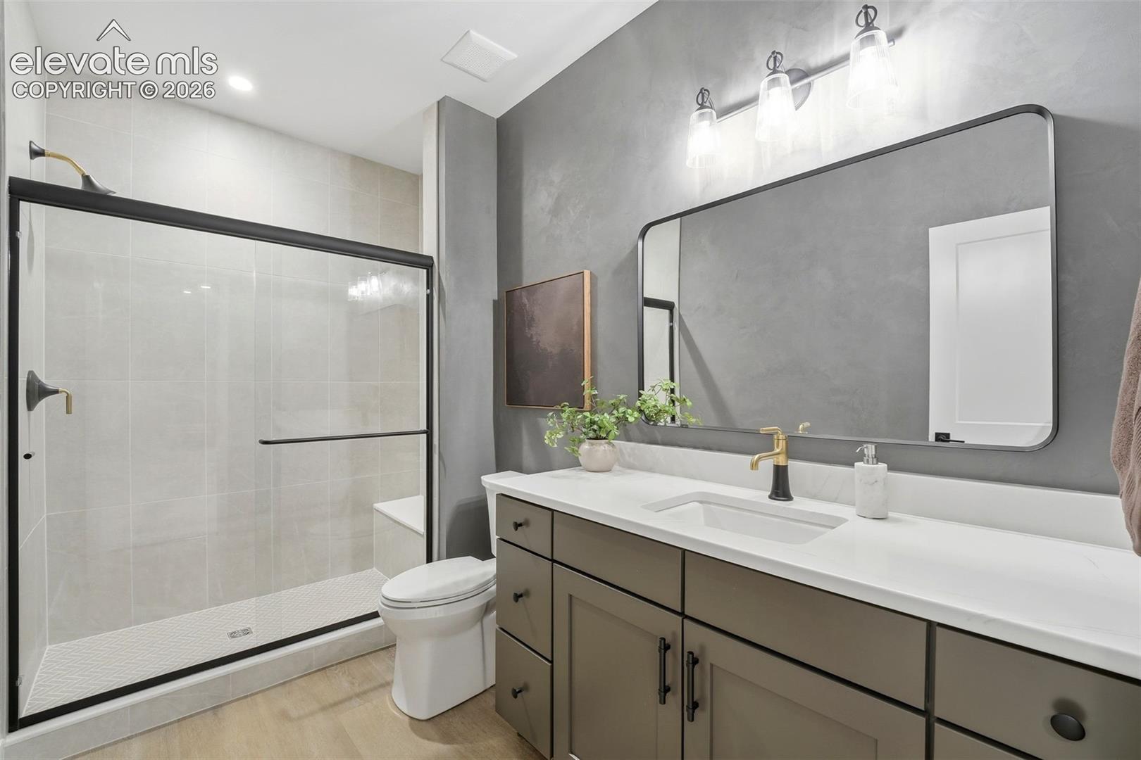 3/4 Bath located in the Lower Level next to Bedrooms 3 and 4