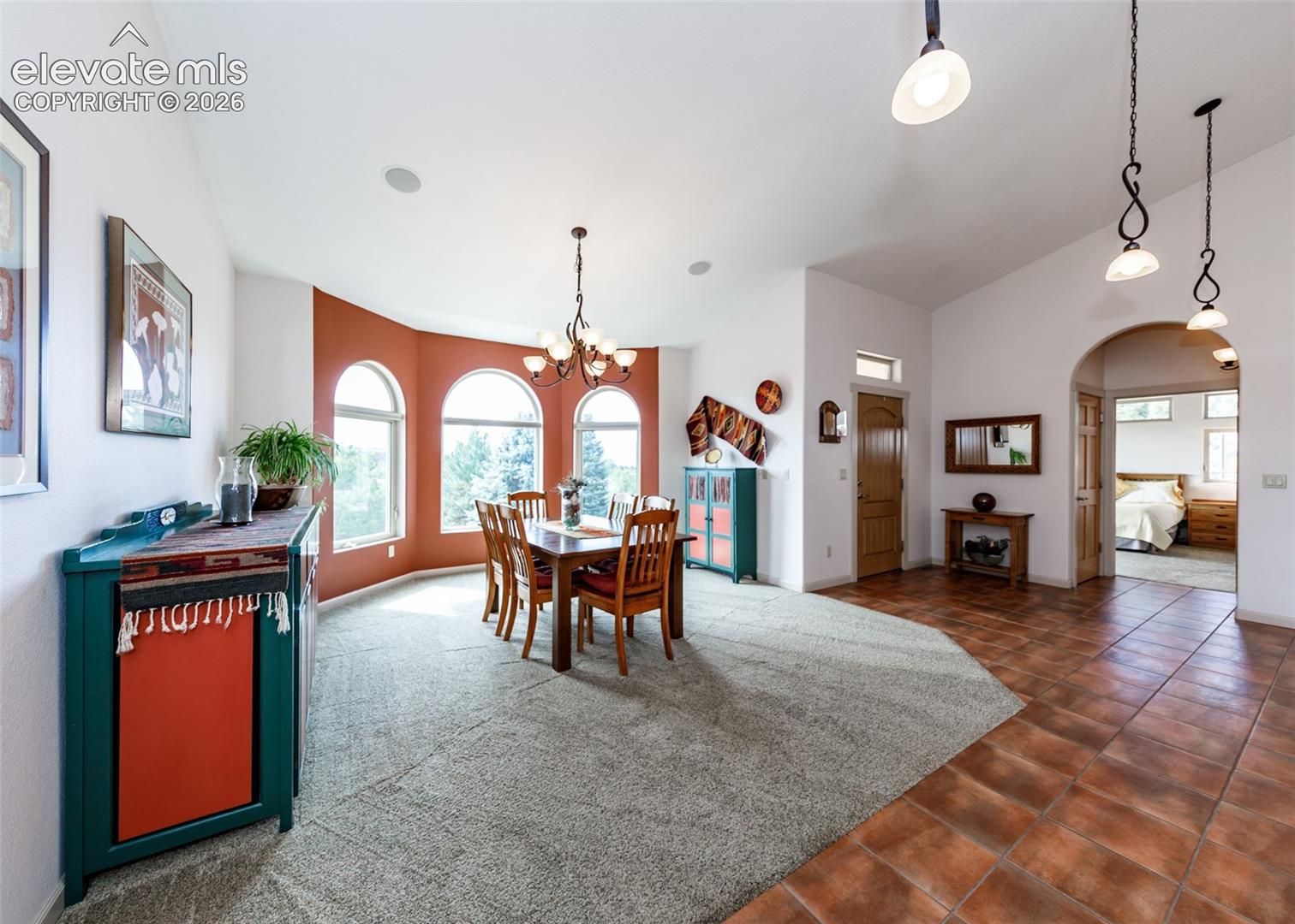 Formal dining with plenty of room for larger gatherings. 