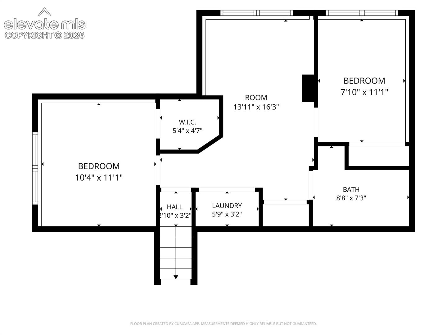 Basement level floor plan