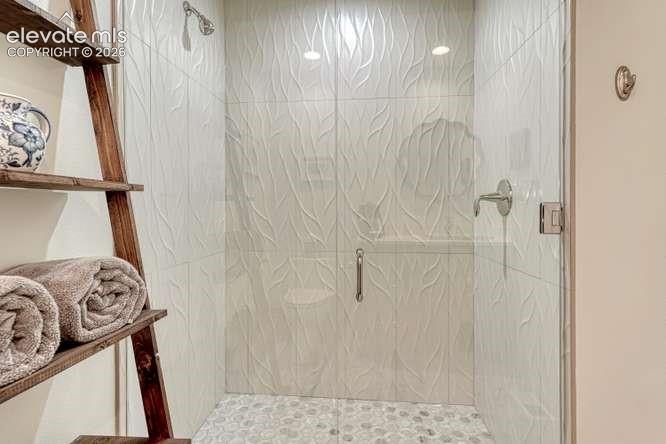 Updated 3/4 bath with walk in shower