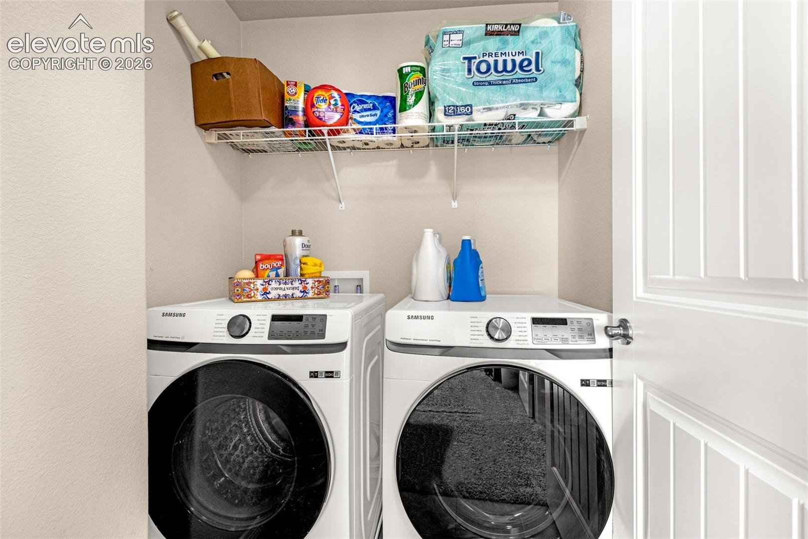 White wire shelving