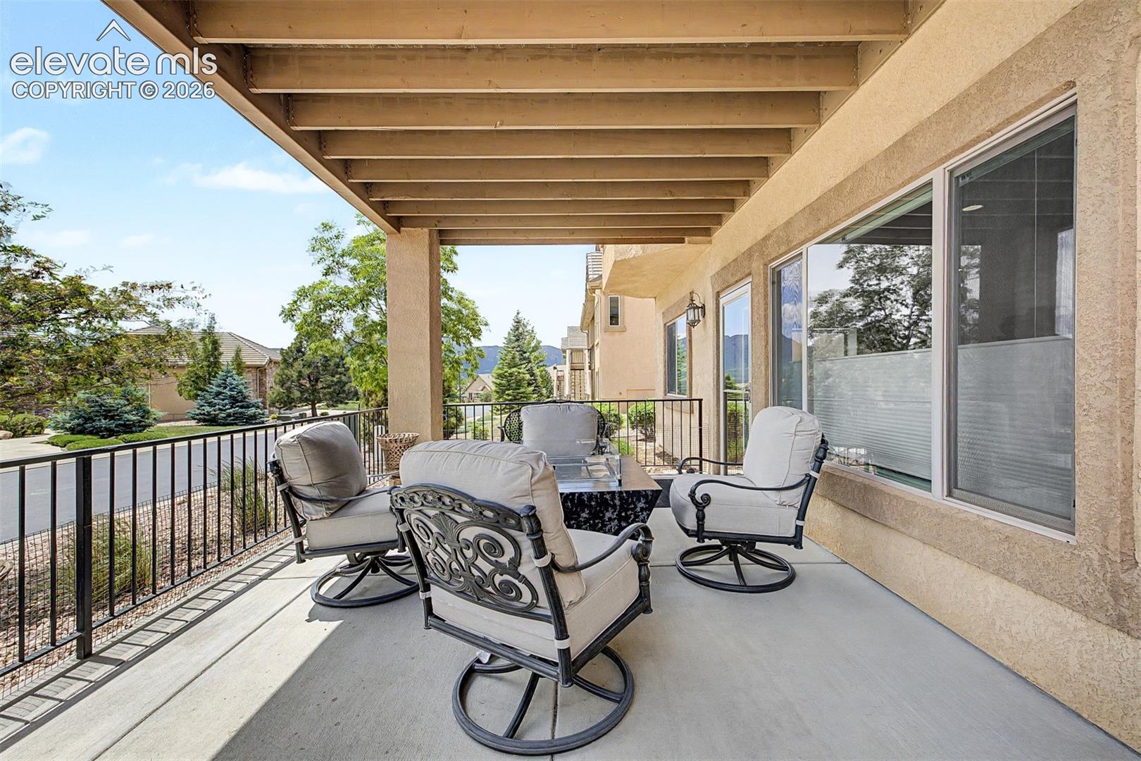 Another large patio that extends the living space with great mountain views!