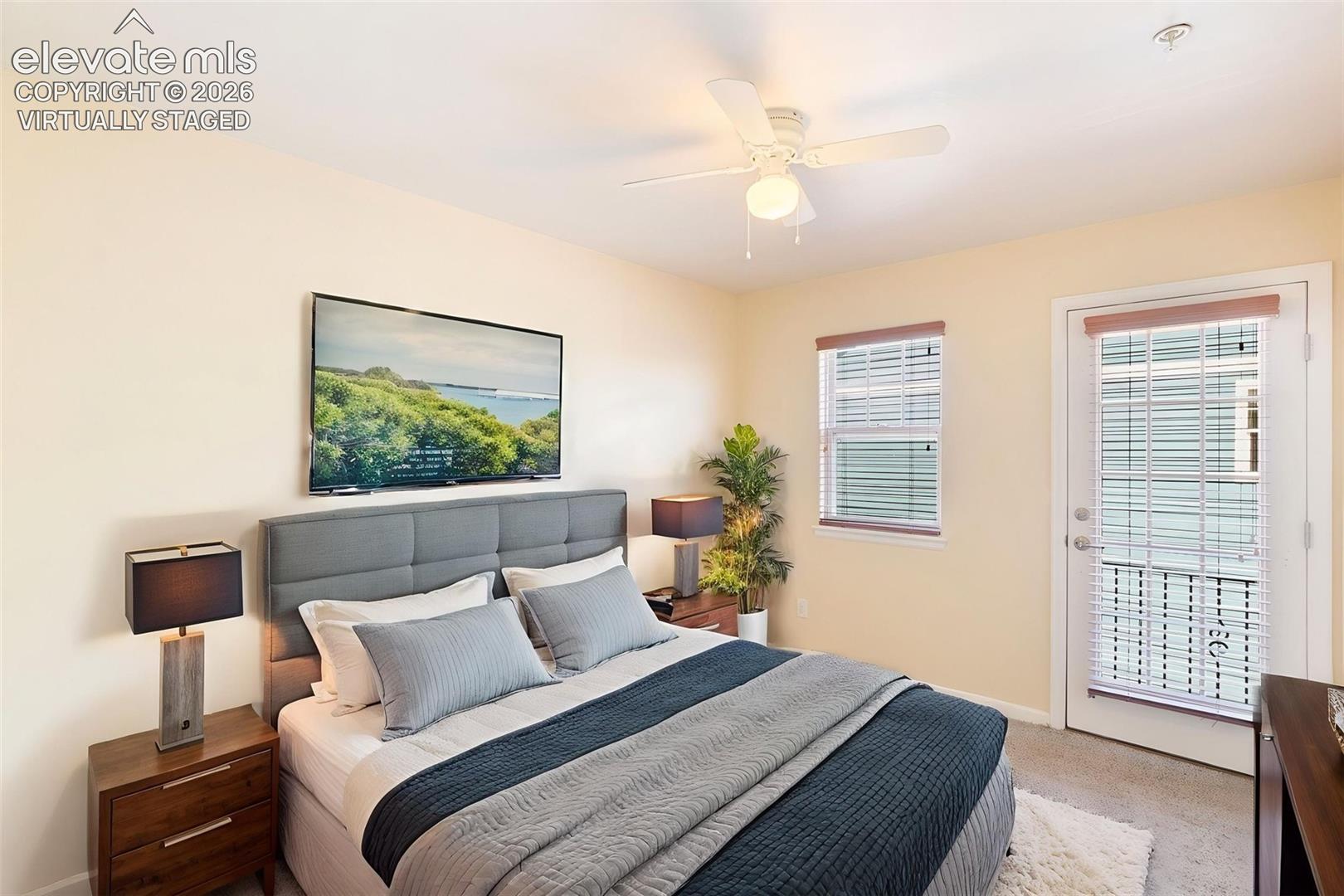 Virtually Staged bedroom