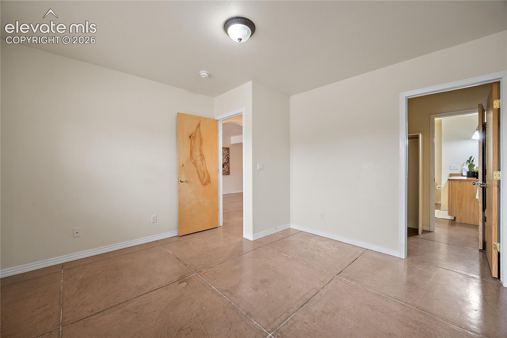 Walk in closet and bath. 