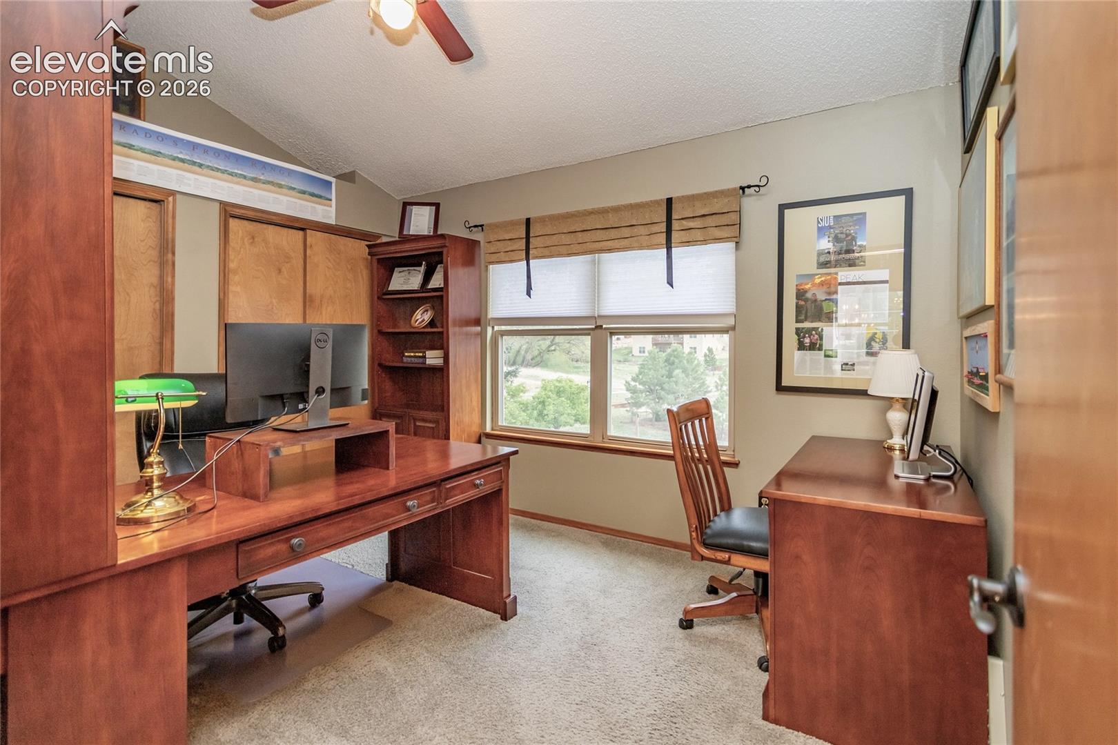 South facing Second Bedroom (Currently used as an Office)