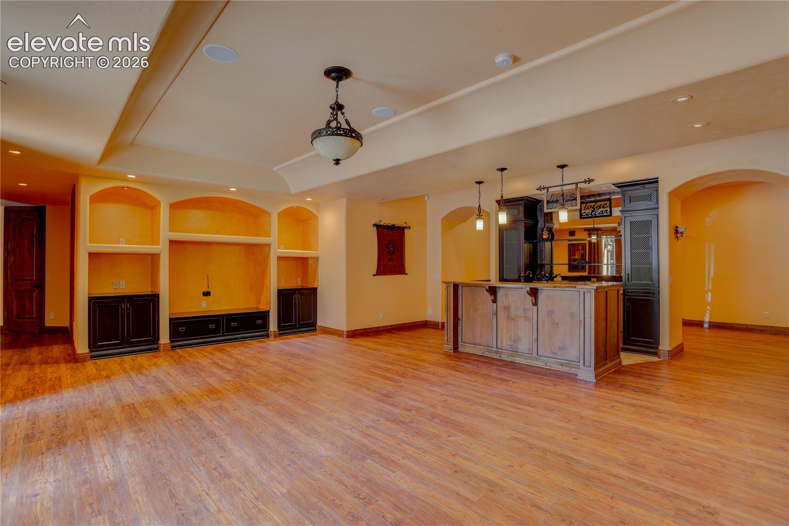 Lower level family room.
