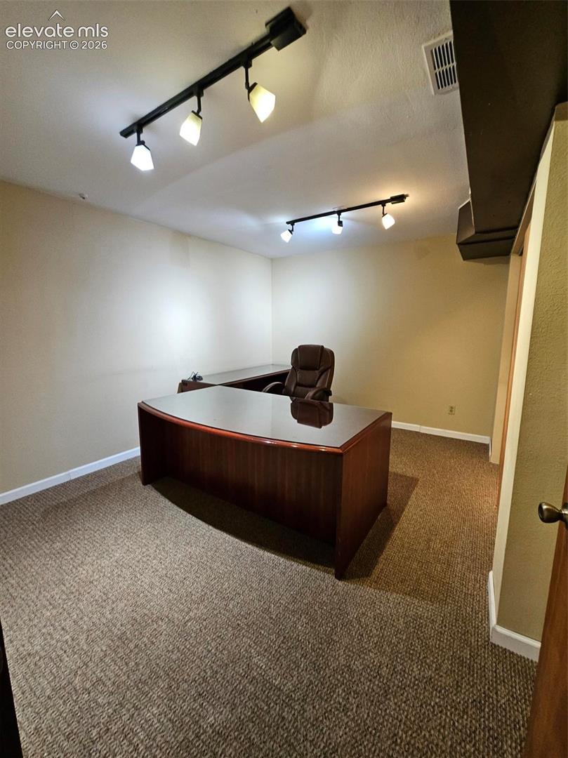 Office with closet