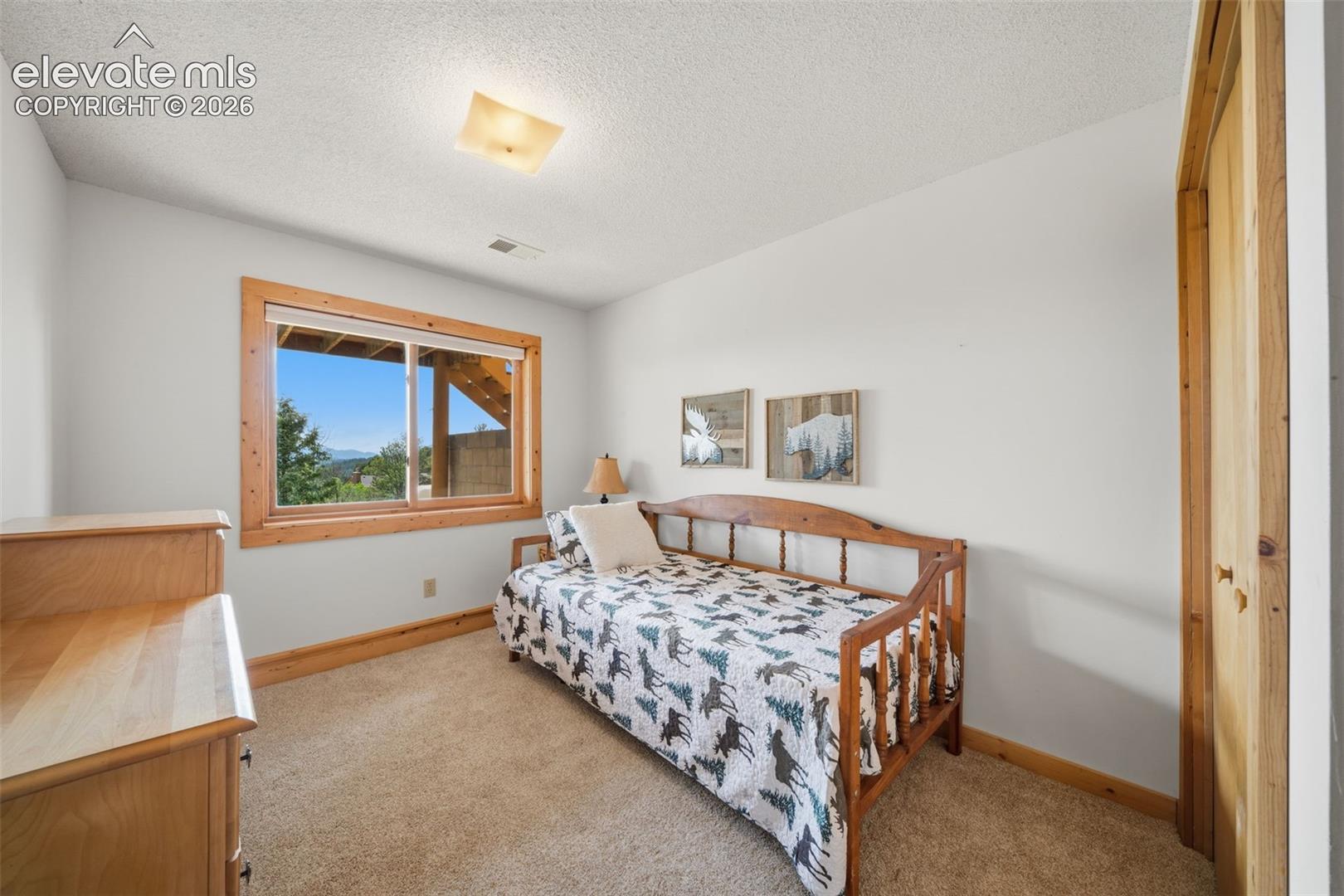 Basement level bedroom
