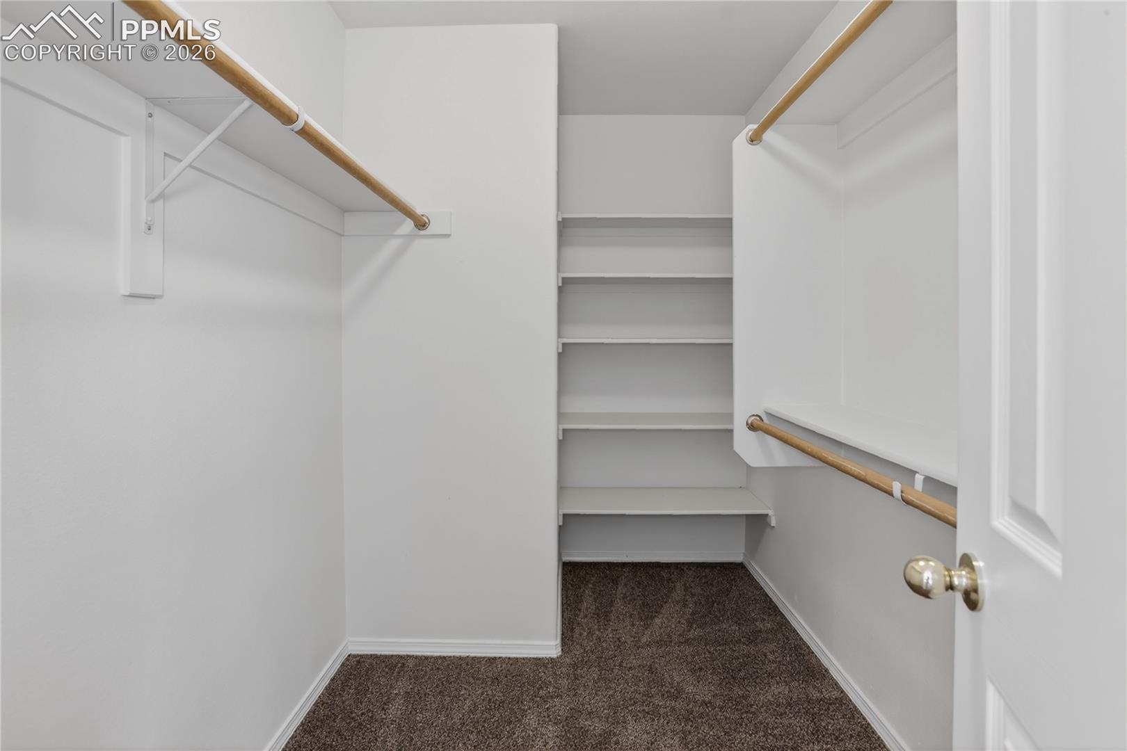 Walk-in primary closet