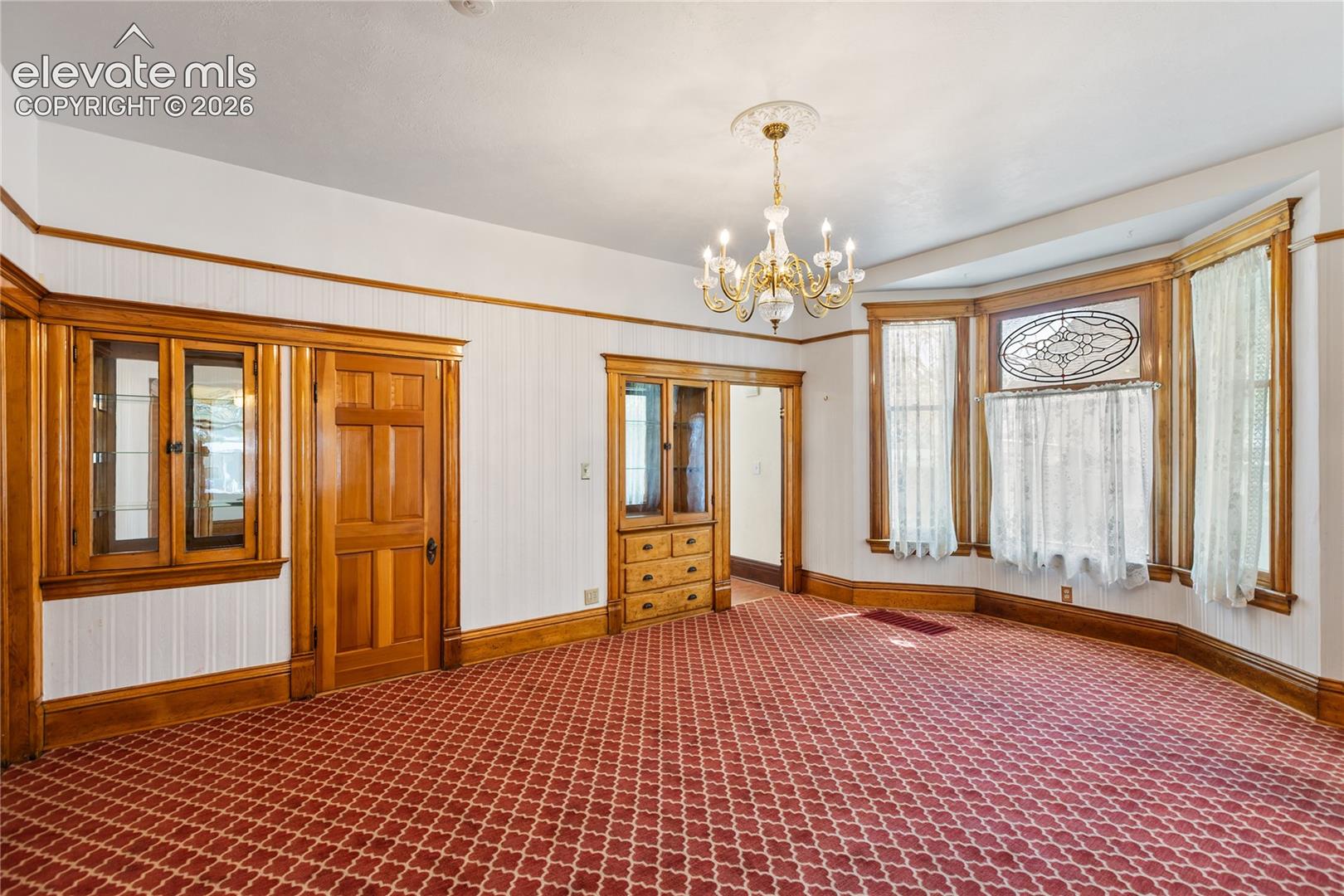 Huge Dining Room with built ins