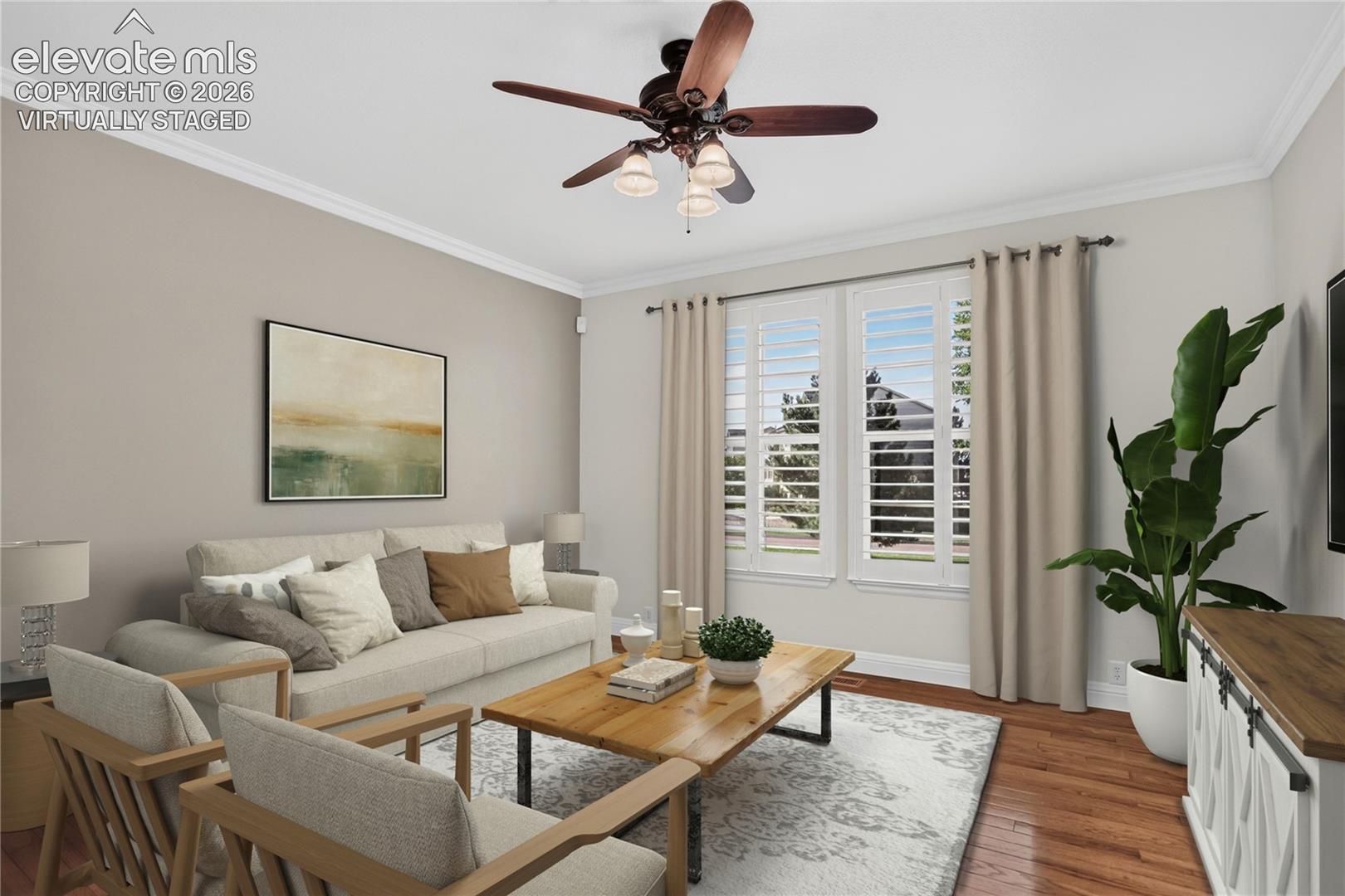 Living Room - Virtually Staged